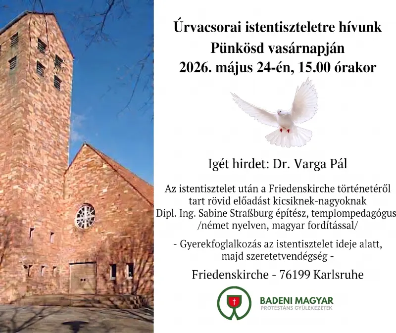 Úrvacsorai istentisztelet meghívó
